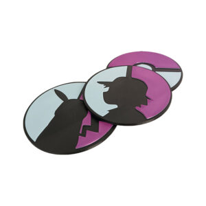 Pokemon Coaster Set, 3d Printed σετ σουβέρ εμπνευσμένο από το παιδικό Pokemon και τον Pikachu.