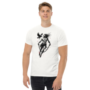 Prometheus T-Shirt, 100% cotton μπλουζάκι. Μπλουζάκι με τον Προμηθέα που έκλεψε την φωτιά από τους θεούς για να την δώσει στους ανθρώπους σύμφωνα με την Ελληνική μυθολογία.
