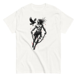 Prometheus T-Shirt, 100% cotton μπλουζάκι. Μπλουζάκι με τον Προμηθέα που έκλεψε την φωτιά από τους θεούς για να την δώσει στους ανθρώπους σύμφωνα με την Ελληνική μυθολογία.