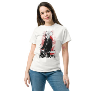 Φόρεσε χιούμορ και μουσική αναφορά με το Squid Vicious T-Shirt! Ένα αστείο και μοναδικό μπλουζάκι από 100% βαμβάκι, που παρουσιάζει τον αγαπημένο Καλαμάρη σε ρόλο… Sid Vicious των Sex Pistols. Μια επική music parody για fans της punk κουλτούρας και των παιχνιδιάρικων σχεδίων.