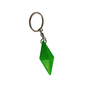 Plumbob Μπρελόκ – 3D Printed Keychain για Fans του The Sims | Flu Green Φωσφορίζον