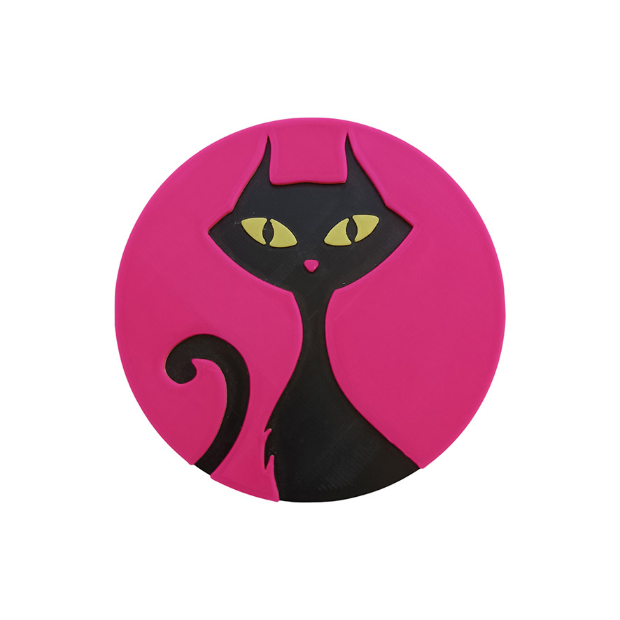 Black Cat Coaster