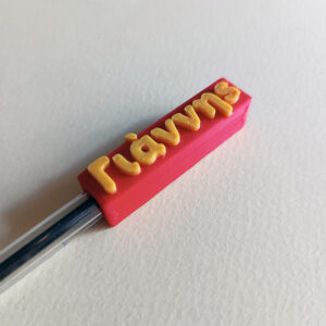 Custom 3D Printed Όνομα για Στυλό Προσωποποιημένο Αξεσουάρ για Μολύβι ή Στυλό