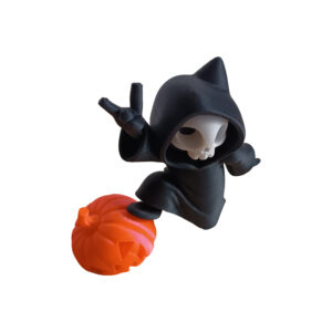 Alternative view of Funny Reaper with Pumpkin