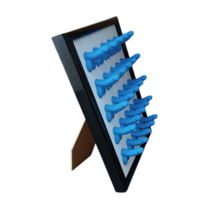 Πούτσες Μπλε, 3d Art Frame, διακοσμητική κορνίζα με μπλε πουτσάκια.